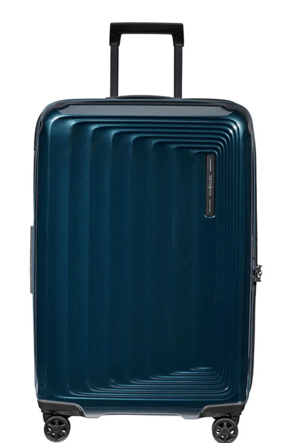 Samsonite Nuon Nelipyöräinen laajennettava matkalaukku 69cm Metallic Dark Blue Hot