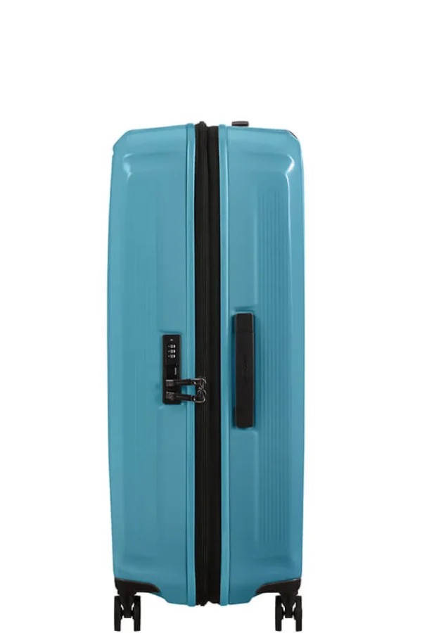 Samsonite Nuon Nelipyöräinen laajennettava matkalaukku 75cm Metallic Ocean Blue Hot