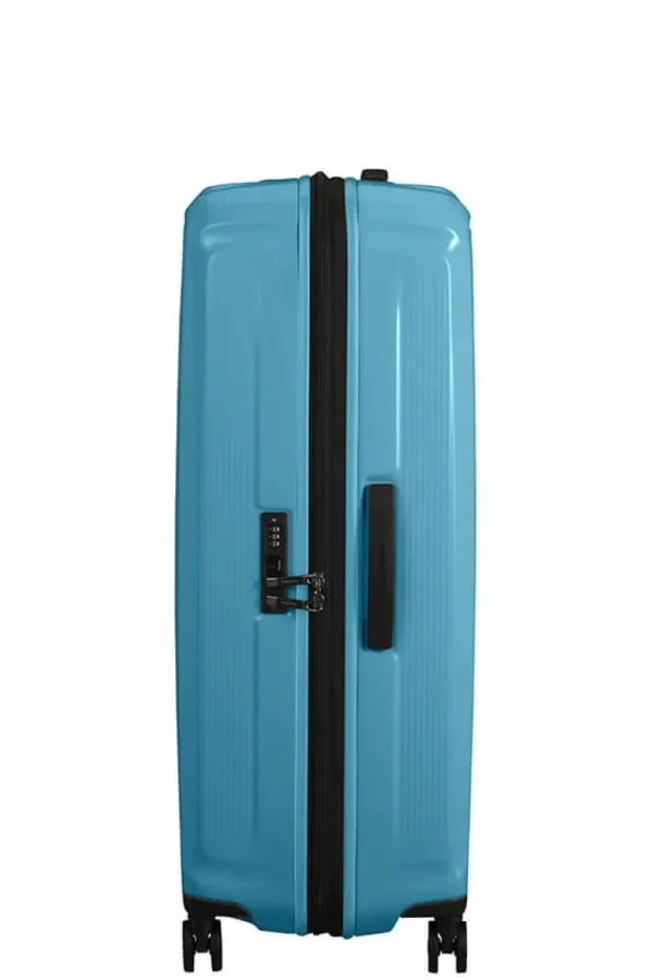 Samsonite Nuon Nelipyöräinen laajennettava matkalaukku 81cm Metallic Ocean Blue Fashion