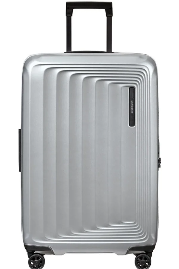 Samsonite Nuon Nelipyöräinen laajennettava matkalaukku 69cm Matt Silver Fashion