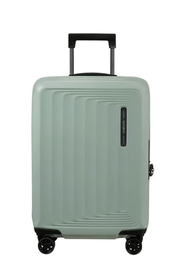 Samsonite Nuon Nelipyöräinen laajennettava matkalaukku 55cm Metallic Mineral Green New