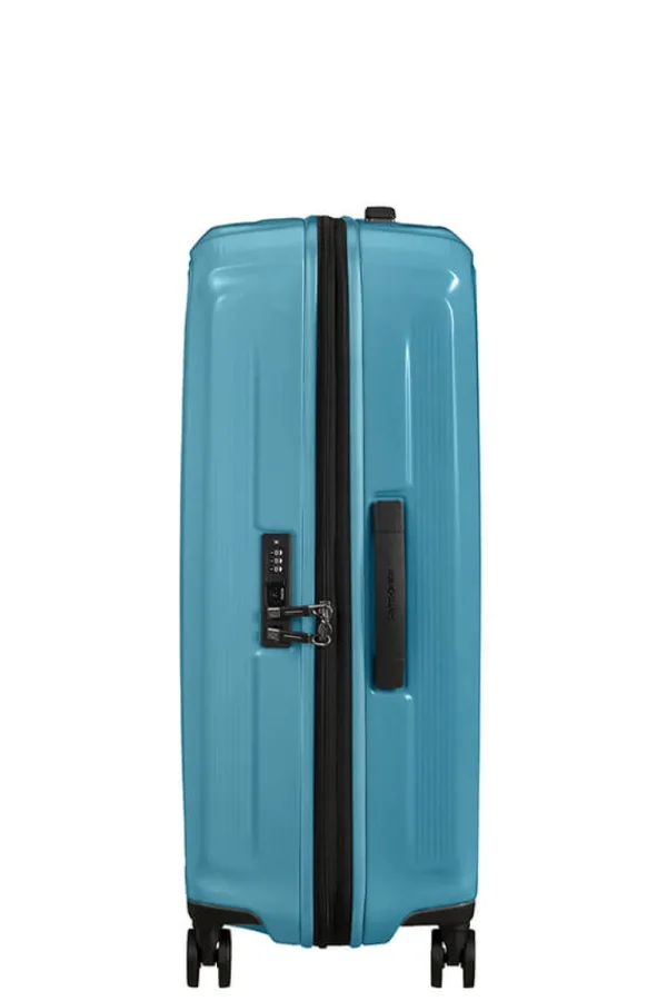 Samsonite Nuon Nelipyöräinen laajennettava matkalaukku 69cm Metallic Ocean Blue Fashion