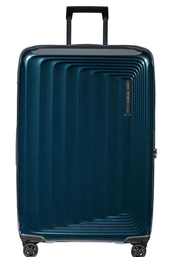 Samsonite Nuon Nelipyöräinen laajennettava matkalaukku 75cm Metallic Dark Blue Clearance