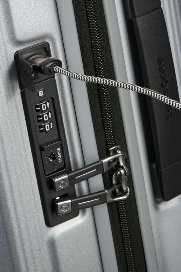 Samsonite Nuon Nelipyöräinen laajennettava matkalaukku 55cm Matt Silver Online