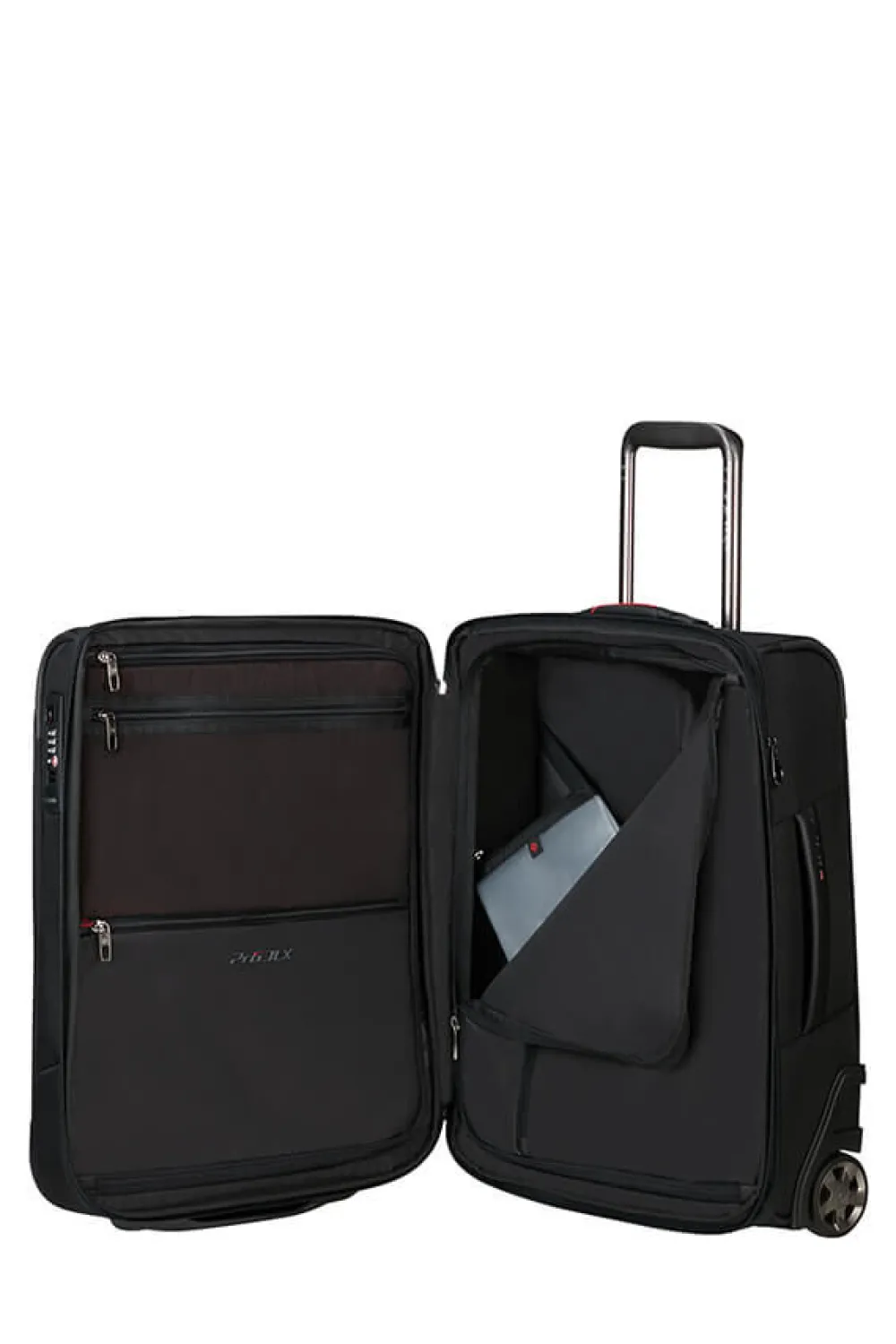 prodlx__kaksipyrinen_laaj_1.webp Samsonite Pro-DLX 6 Kaksipyöräinen laajennettava matkalaukku 55cm Black Best