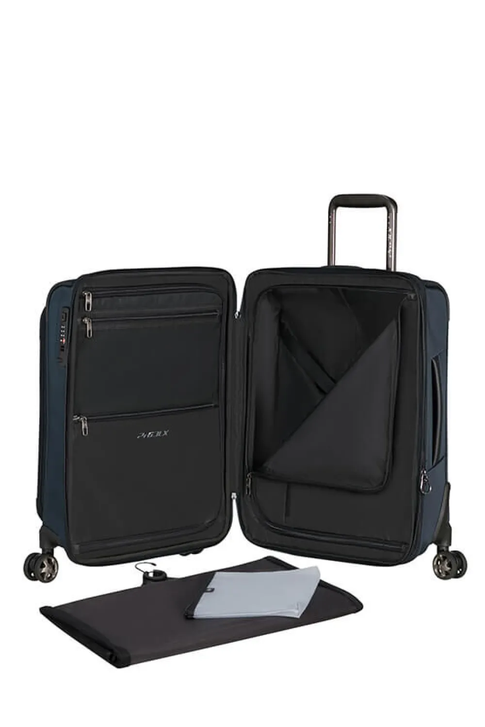 prodlx__nelipyrinen_laaje_1-1.webp Samsonite Pro-DLX 6 Nelipyöräinen laajennettava matkalaukku 55cm Blue Sale