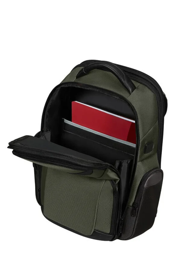 Samsonite Pro-DLX 6 Reppu expandable 15.6" Green Outlet
