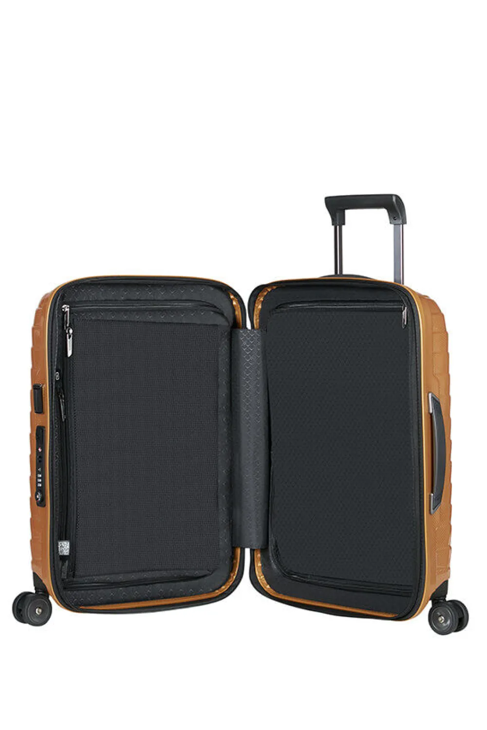 proxis_nelipyrinen_laajen_0-2.webp Samsonite Proxis Nelipyöräinen laajennettava matkalaukku 55cm Honey Gold Online