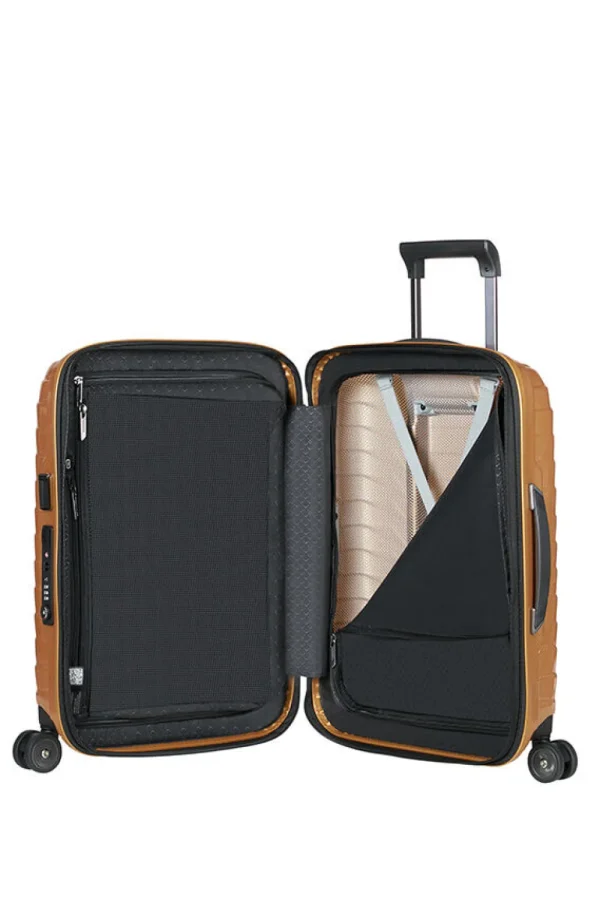 Samsonite Proxis Nelipyöräinen laajennettava matkalaukku 55cm Honey Gold Online