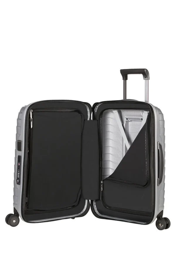 Samsonite Proxis Nelipyöräinen laajennettava matkalaukku 55cm Silver Outlet