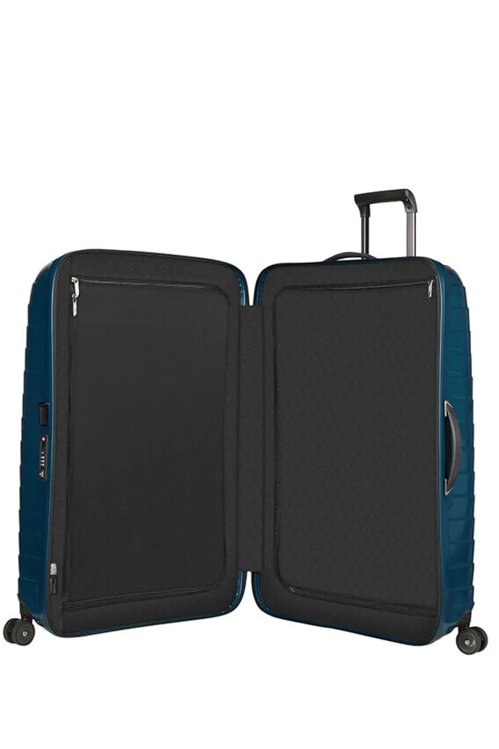 proxis_nelipyrinen_matkal_0-11.webp Samsonite Proxis Nelipyöräinen matkalaukku 81cm Petrol Blue Outlet