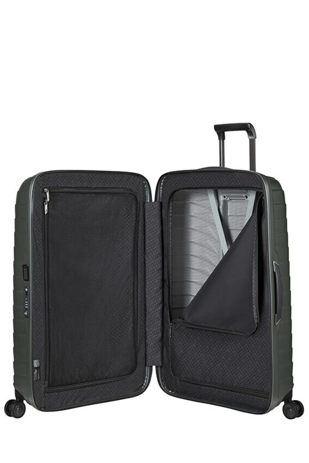 proxis_nelipyrinen_matkal_0-21.webp Samsonite Proxis Nelipyöräinen matkalaukku 86cm Matt Climbing Ivy Fashion