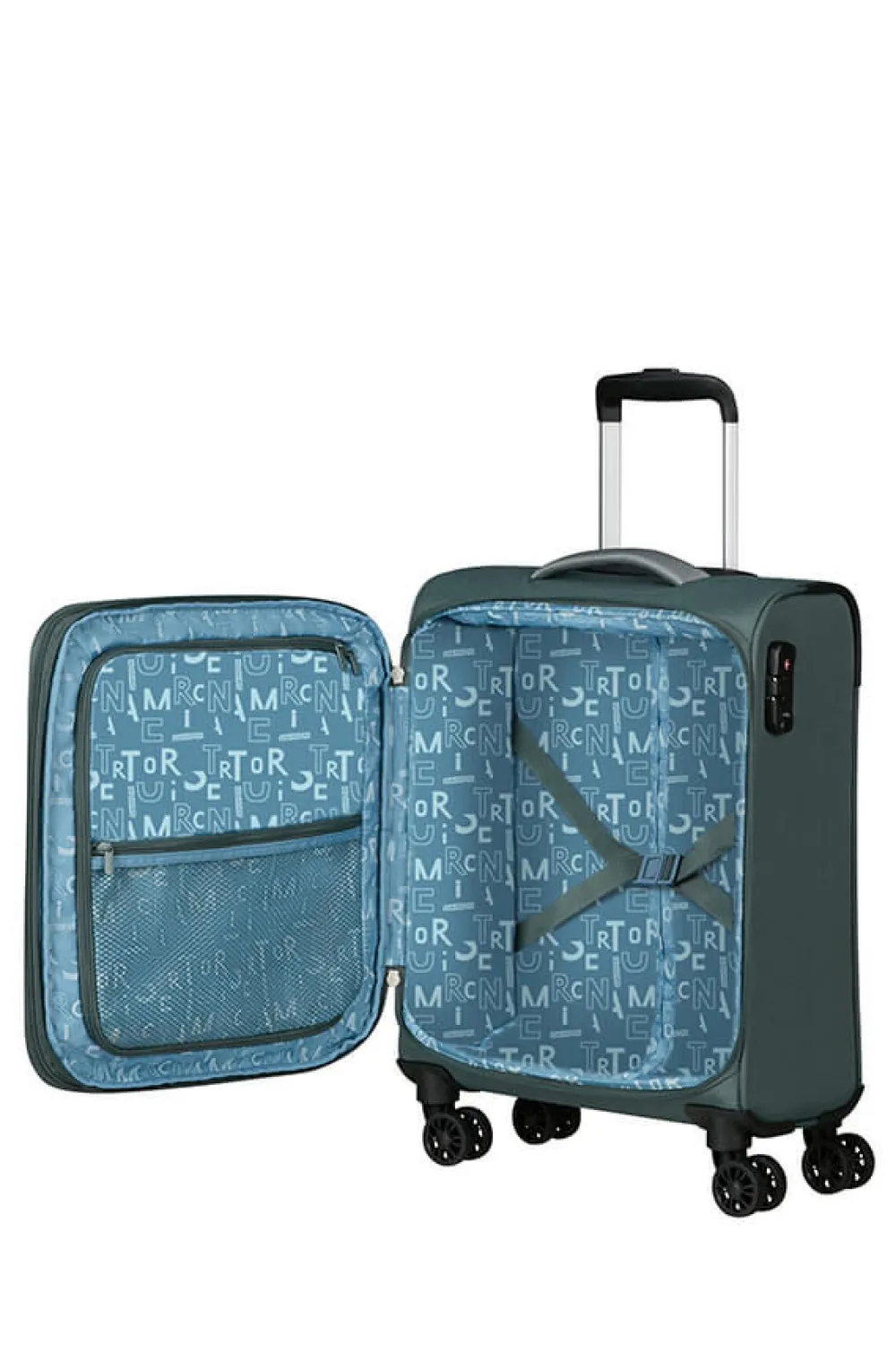 pulsonic_cabin_luggage_0.webp American Tourister Pulsonic Cabin luggage Dark Forest Clearance