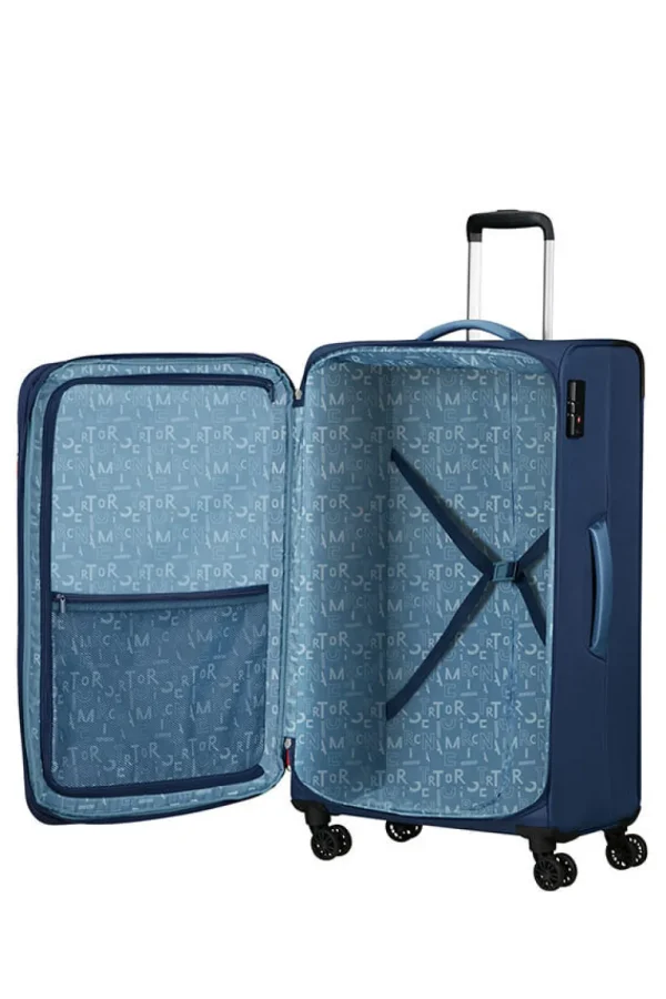 American Tourister Pulsonic Erittäin suuri matkalaukku Combat Navy Fashion