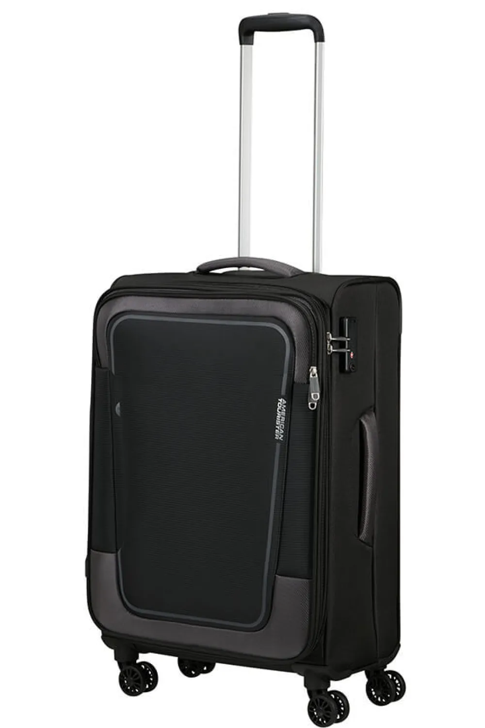 pulsonic_keskikokoinen_ma_5.webp American Tourister Pulsonic Keskikokoinen matkalaukku Asphalt Black Sale