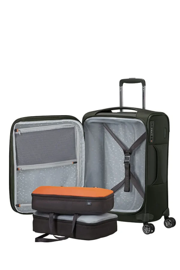 Samsonite Re-Lite Nelipyöräinen laajennettava matkalaukku 55cm Climbing Ivy Online