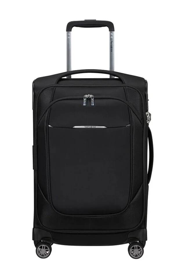 Samsonite Re-Lite Nelipyöräinen laajennettava matkalaukku 55cm Black Best