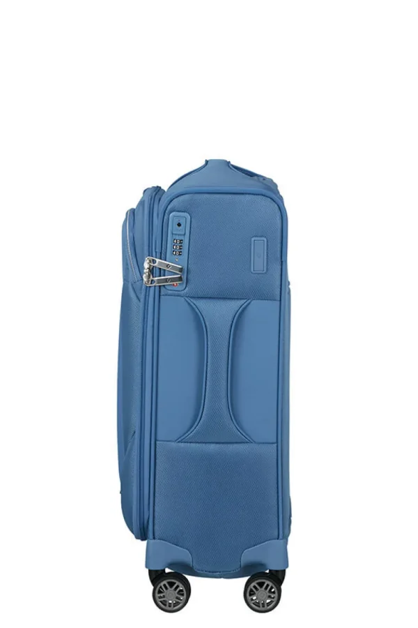 Samsonite Re-Lite Nelipyöräinen laajennettava matkalaukku 55cm Capri Blue Sale
