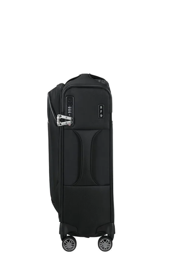 Samsonite Re-Lite Nelipyöräinen laajennettava matkalaukku 55cm Black Best
