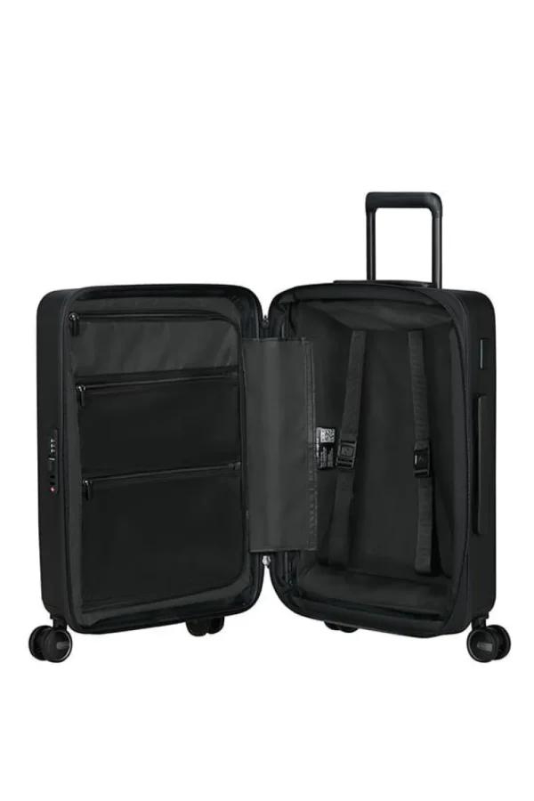 Samsonite Restackd Nelipyöräinen laajennettava matkalaukku 55cm Black Outlet