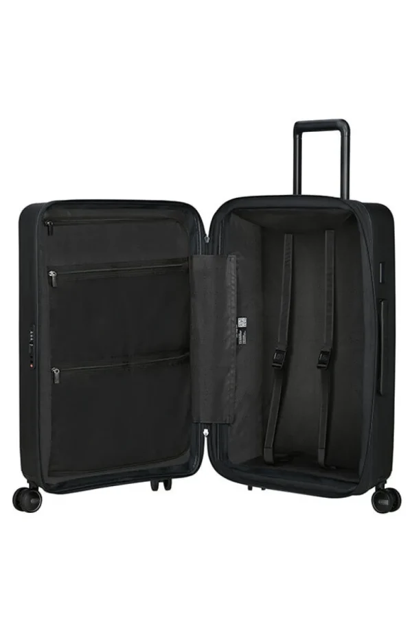 Samsonite Restackd Nelipyöräinen laajennettava matkalaukku 68cm Black Best