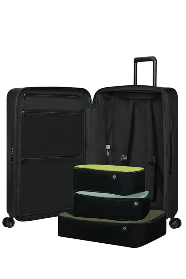 Samsonite Restackd Nelipyöräinen laajennettava matkalaukku 75cm Black Sale