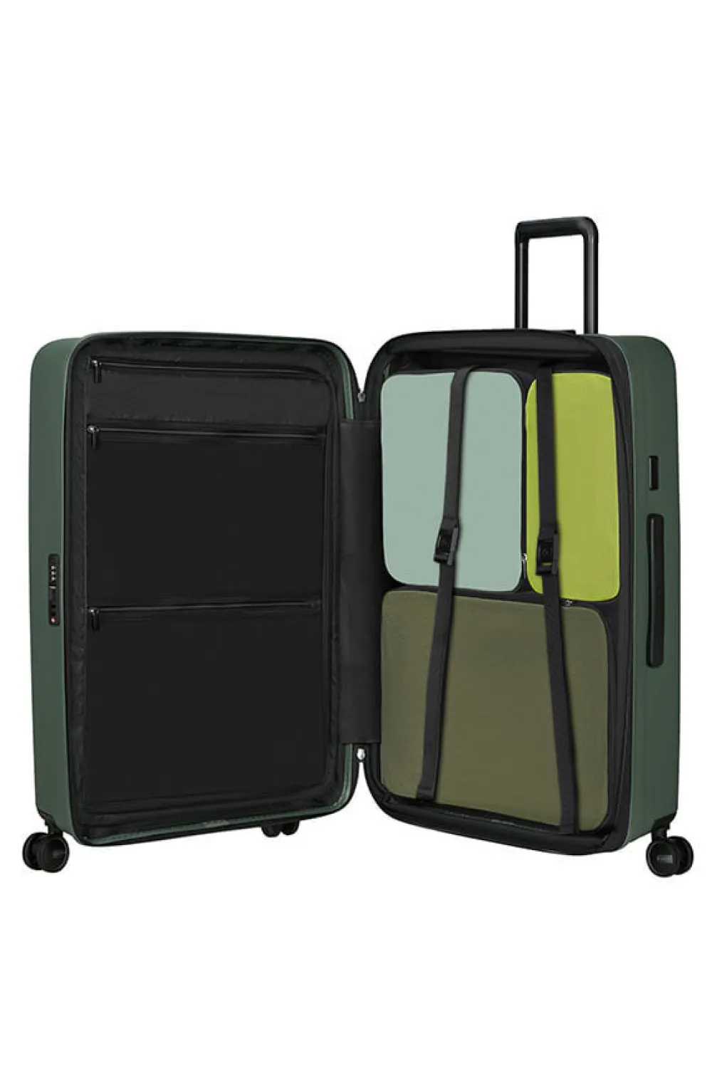 restackd_nelipyrinen_laaj_1-14.webp Samsonite Restackd Nelipyöräinen laajennettava matkalaukku 75cm Sage Online