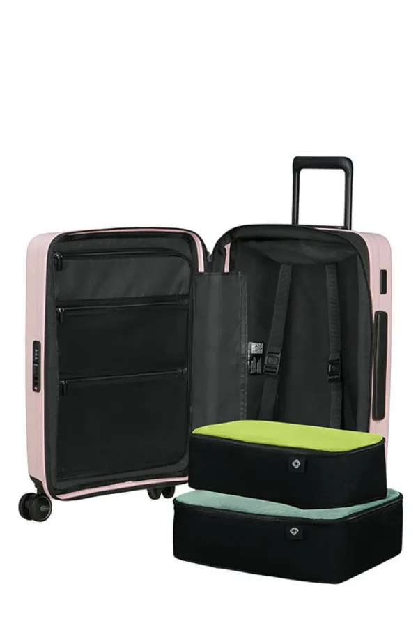 Samsonite Restackd Nelipyöräinen laajennettava matkalaukku 55cm Rose Sale