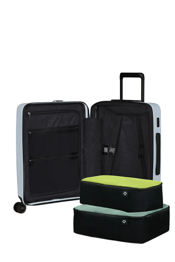 Samsonite Restackd Nelipyöräinen laajennettava matkalaukku 55cm Glacier Clearance