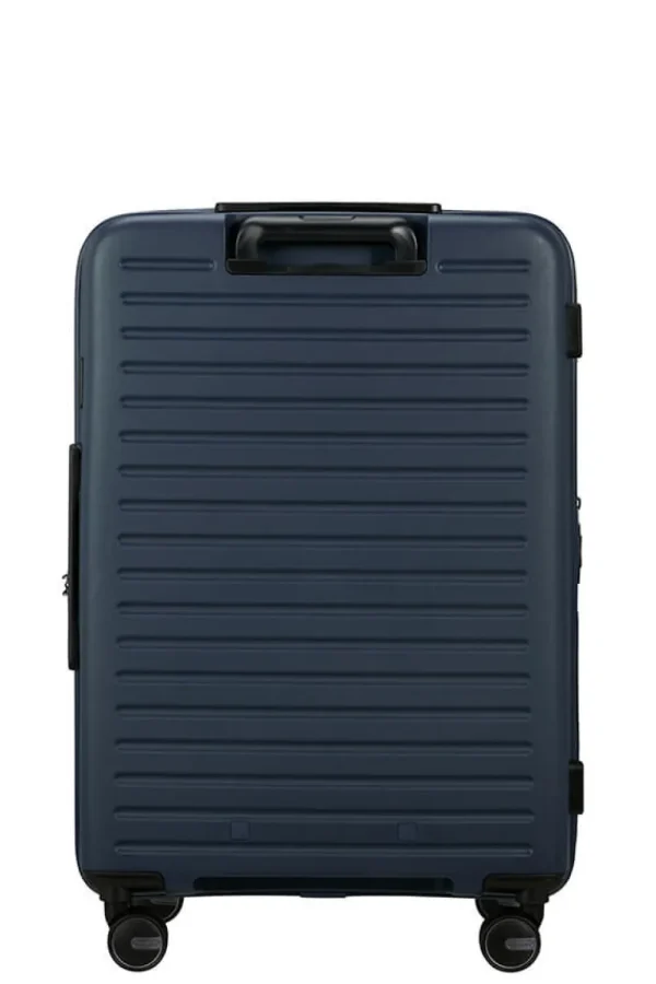 Samsonite Restackd Nelipyöräinen laajennettava matkalaukku 68cm Midnight New