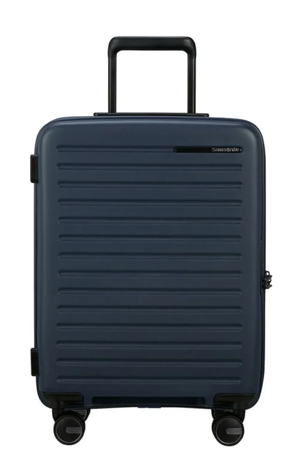 Samsonite Restackd Nelipyöräinen laajennettava matkalaukku 55cm Midnight New
