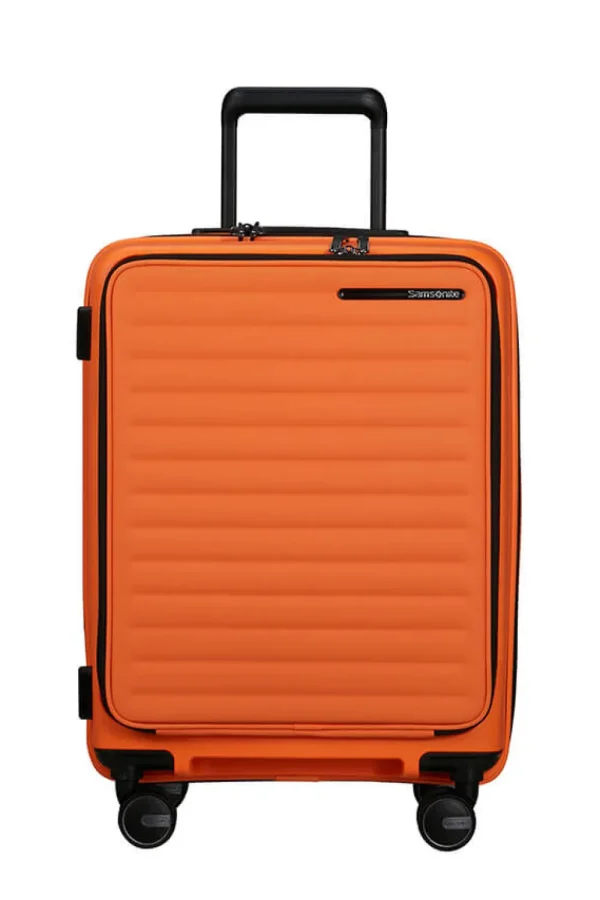 Samsonite Restackd Nelipyöräinen laajennettava matkalaukku 55cm Papaya Hot