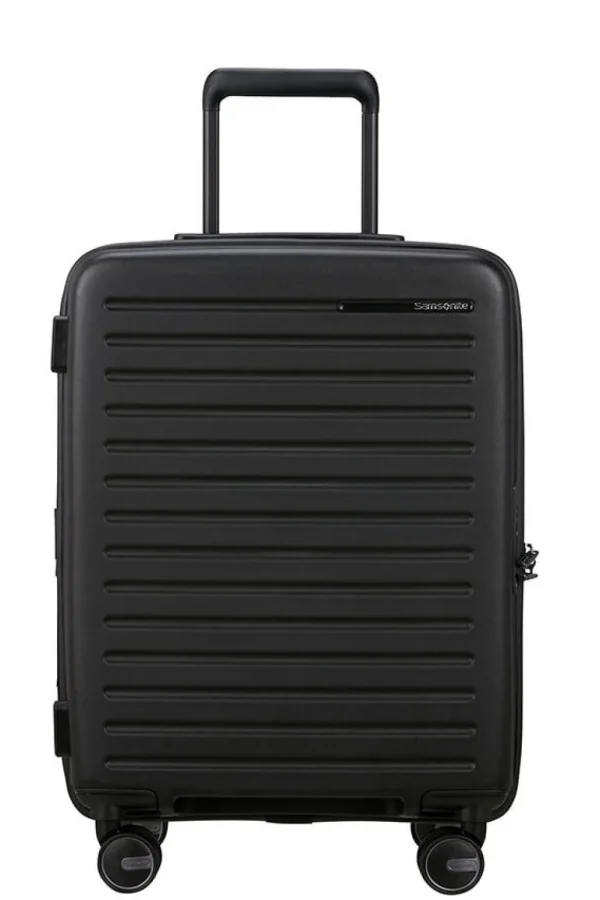 Samsonite Restackd Nelipyöräinen laajennettava matkalaukku 55cm Black Discount