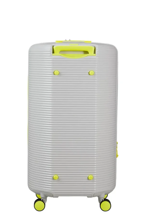 American Tourister Rollio Suuri matkalaukku Light Grey/Lime Discount
