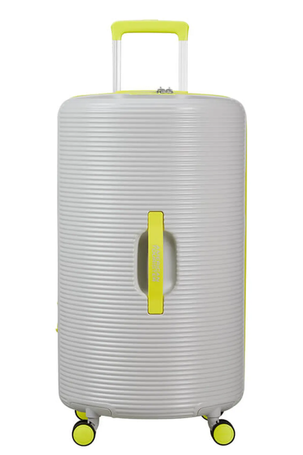 rollio_suuri_matkalaukku_2-1.webp American Tourister Rollio Suuri matkalaukku Light Grey/Lime Discount