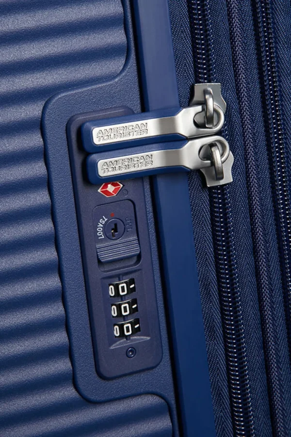 American Tourister SoundBox Keskikokoinen matkalaukku Midnight Navy Discount