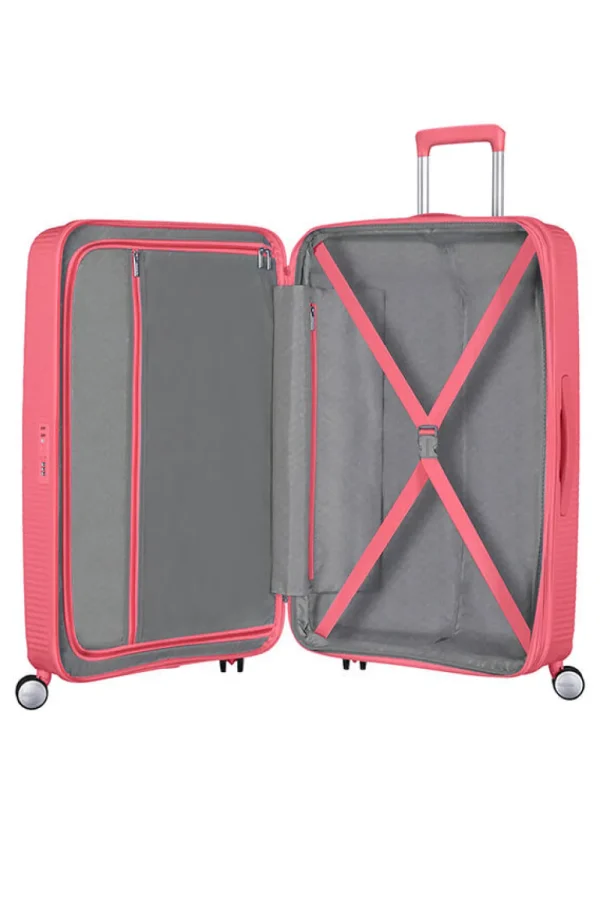 American Tourister SoundBox Suuri matkalaukku Sun Kissed Coral New
