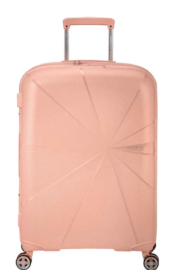 American Tourister StarVibe Keskikokoinen matkalaukku Metallic Peach Sale