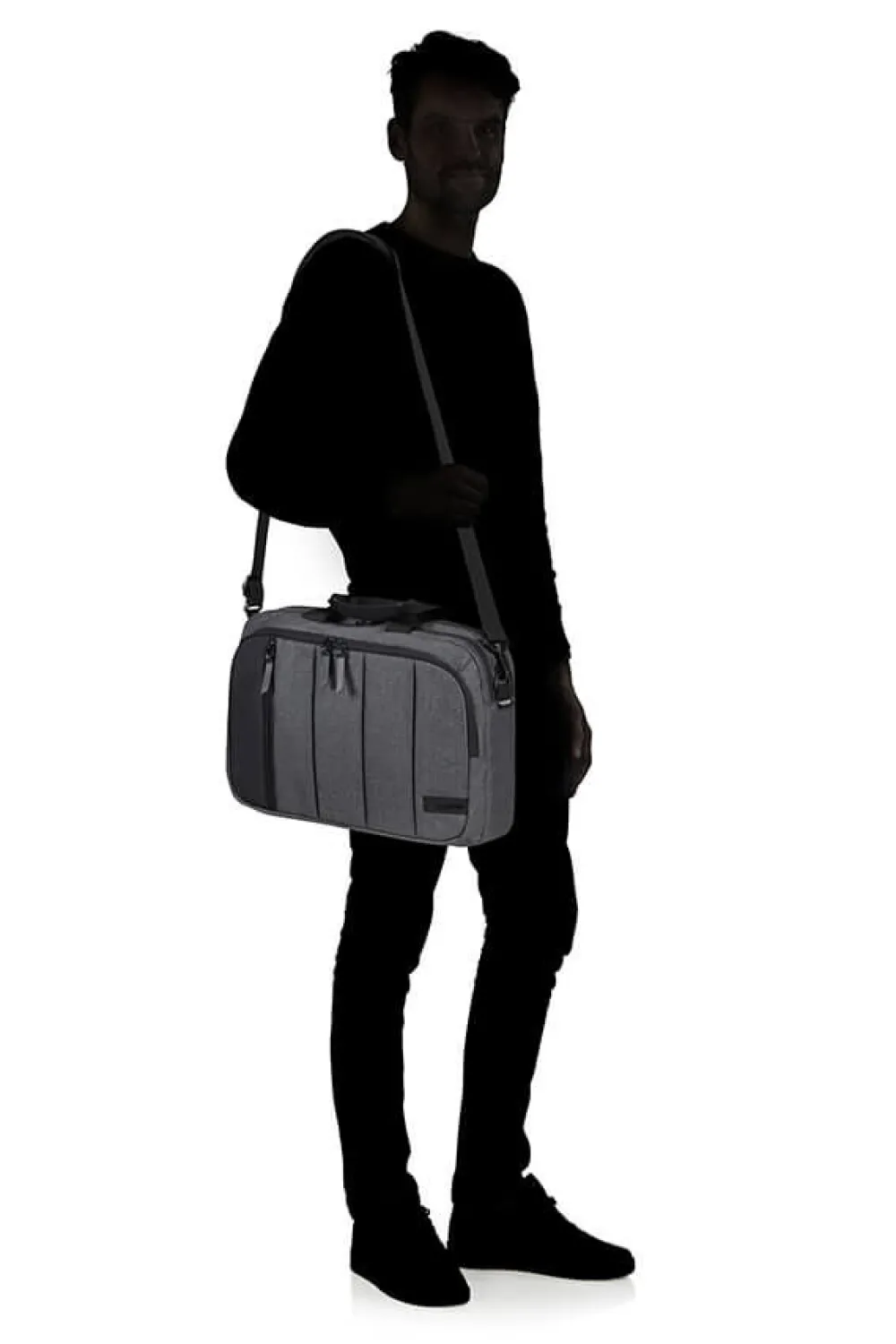 streethero_tietokonelaukk_1.webp American Tourister Streethero Tietokonelaukku 15.6" Grey Melange Fashion