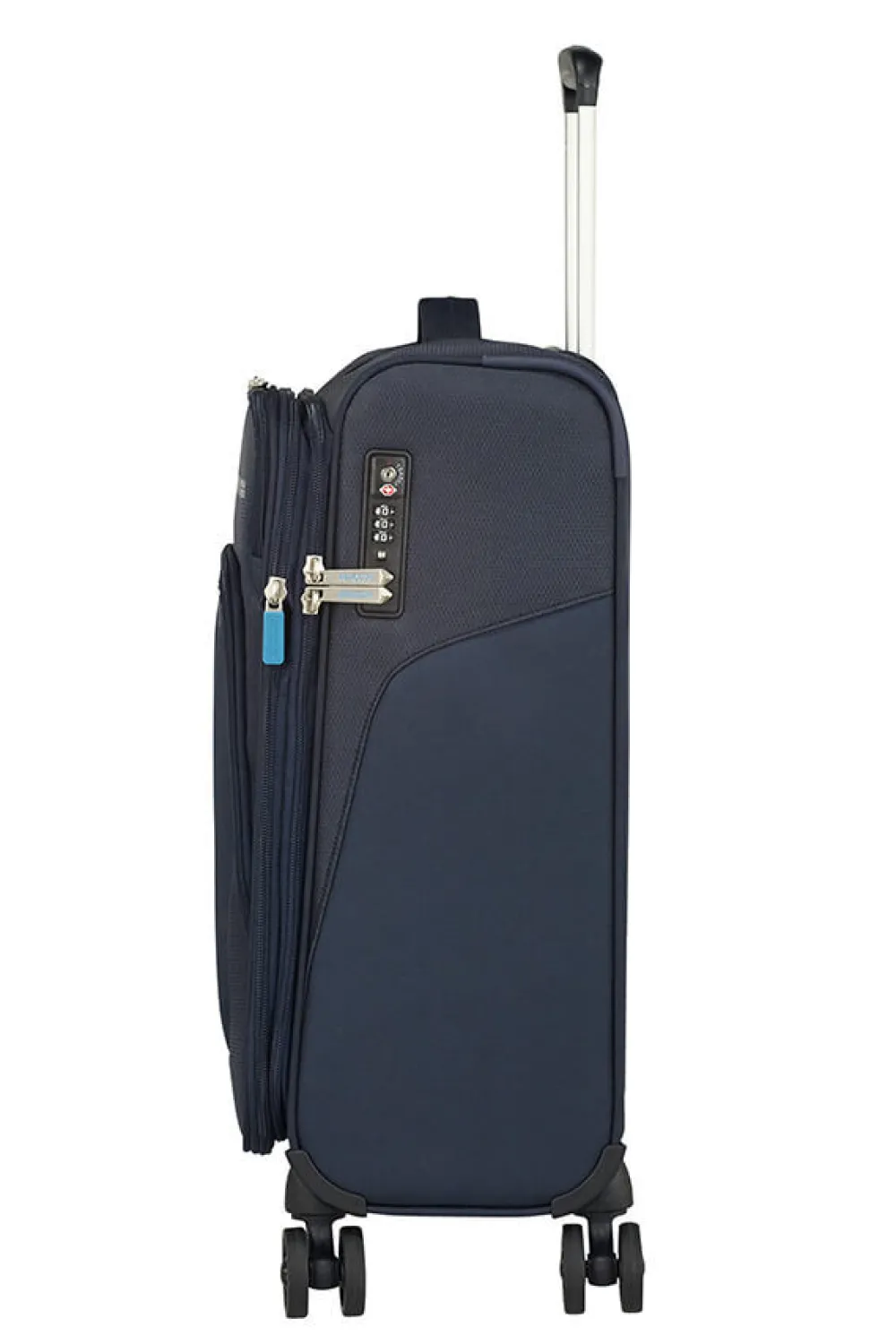 summerfunk_nelipyrinen_la_4.webp American Tourister SummerFunk Nelipyöräinen laajennettava matkalaukku 55cm Expandable Navy Best