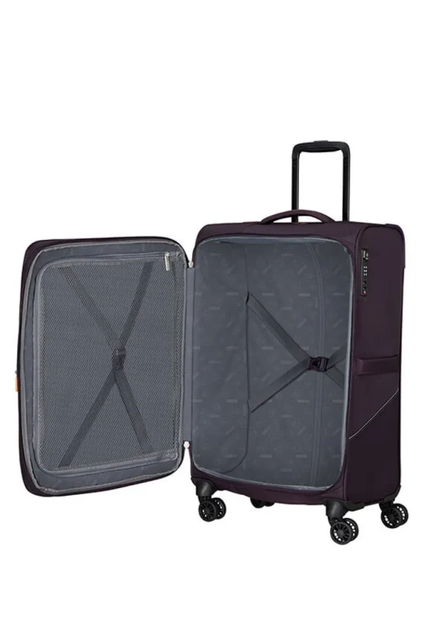 American Tourister SummerRide Keskikokoinen matkalaukku Dark Plum Hot