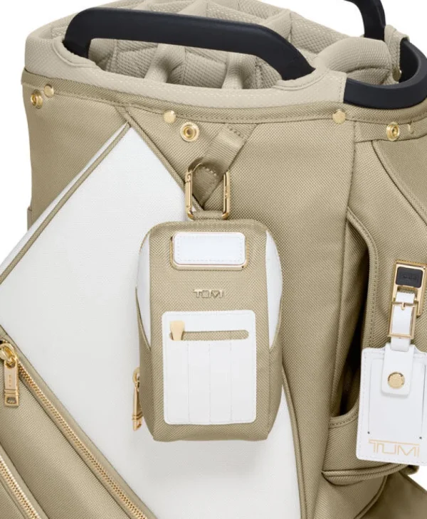 TUMI Travel Accessory Golf Pouch w/ Tees Off White/Tan Hot