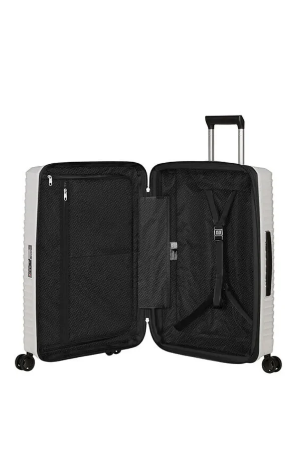 Samsonite Upscape Nelipyöräinen laajennettava matkalaukku 68cm Cloud White New