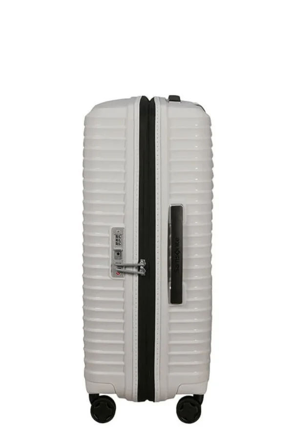 Samsonite Upscape Nelipyöräinen laajennettava matkalaukku 68cm Cloud White New