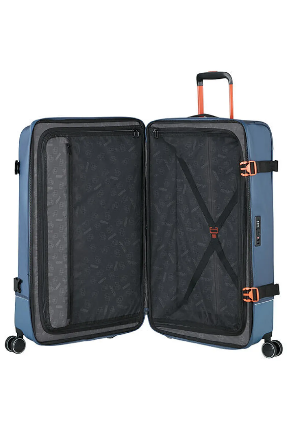 urban_track_suuri_matkala_0.webp American Tourister Urban Track Suuri matkalaukku Navy/Orange Discount
