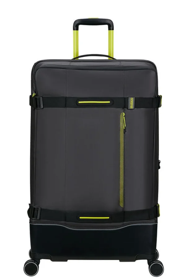 American Tourister Urban Track Suuri matkalaukku Black/Lime Hot