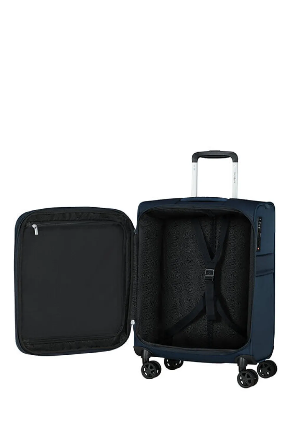 urbify_nelipyrinen_laajen_0-1.webp Samsonite Urbify Nelipyöräinen laajennettava matkalaukku 55cm Navy Blue Discount