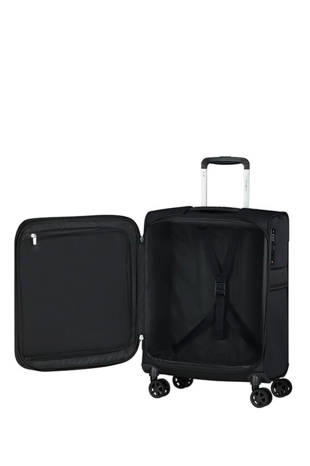 urbify_nelipyrinen_laajen_0.webp Samsonite Urbify Nelipyöräinen laajennettava matkalaukku 55cm Black Clearance