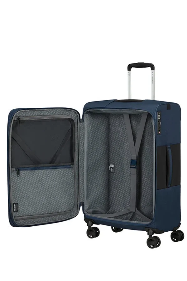 Samsonite Vaycay Nelipyöräinen laajennettava matkalaukku 66 cm Navy Blue Discount