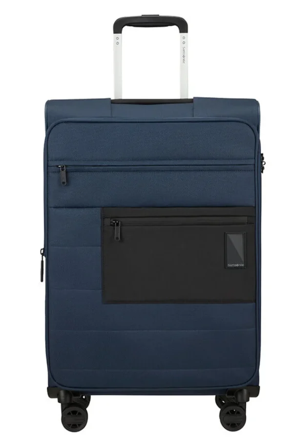 Samsonite Vaycay Nelipyöräinen laajennettava matkalaukku 66 cm Navy Blue Discount